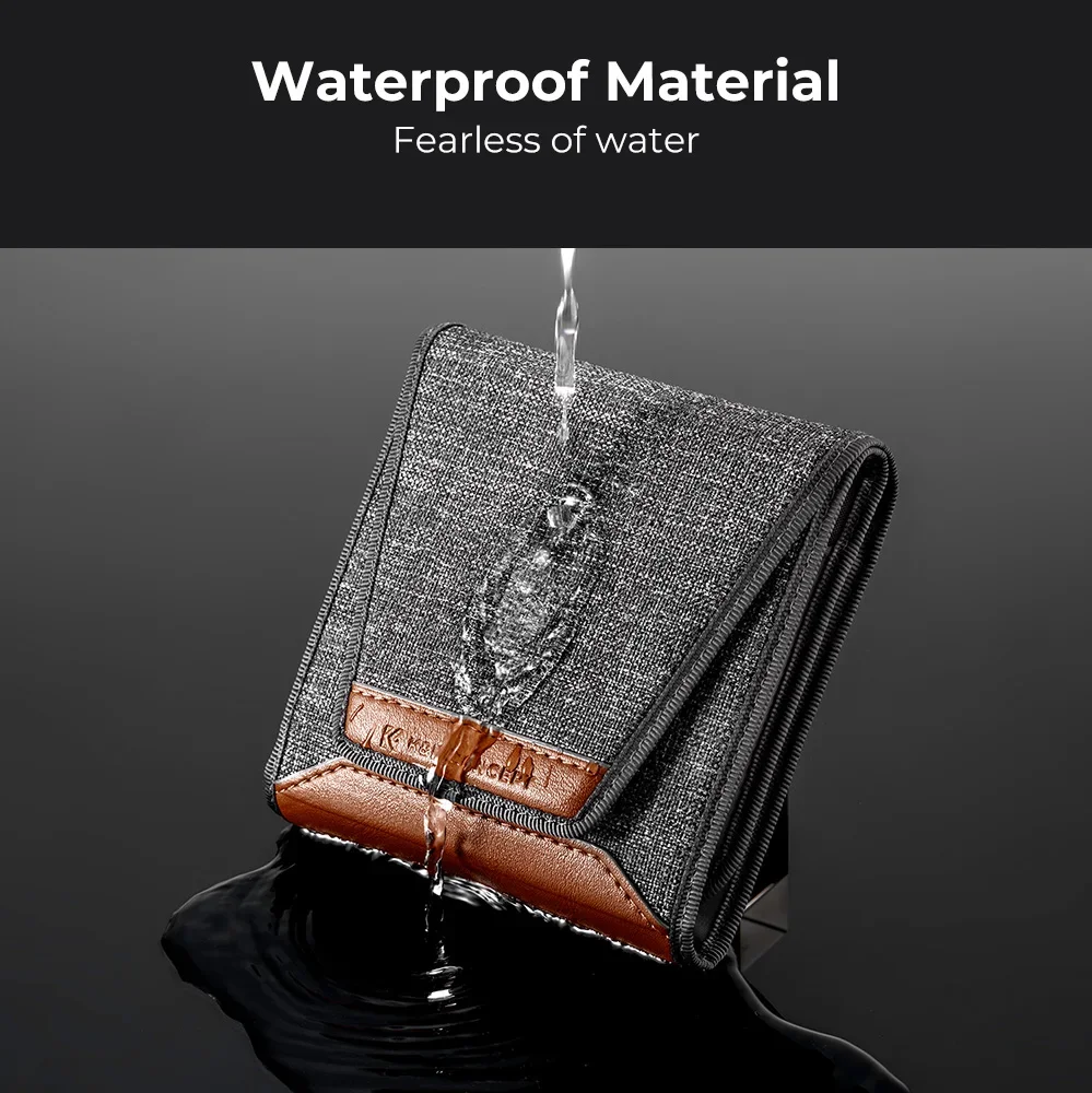 K&F Concept 3 Pockets Lens Filter Case Waterproof Carrying Filters Bag Pouch for UV ND CPL Camera Filters Up to 49mm - 82mm