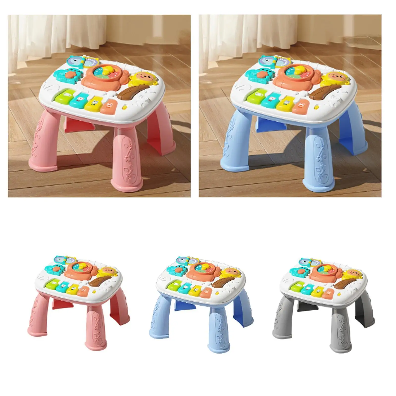 Baby Activity Table Piano Toy Learning Toy Kids Valentines Gifts Development Toy