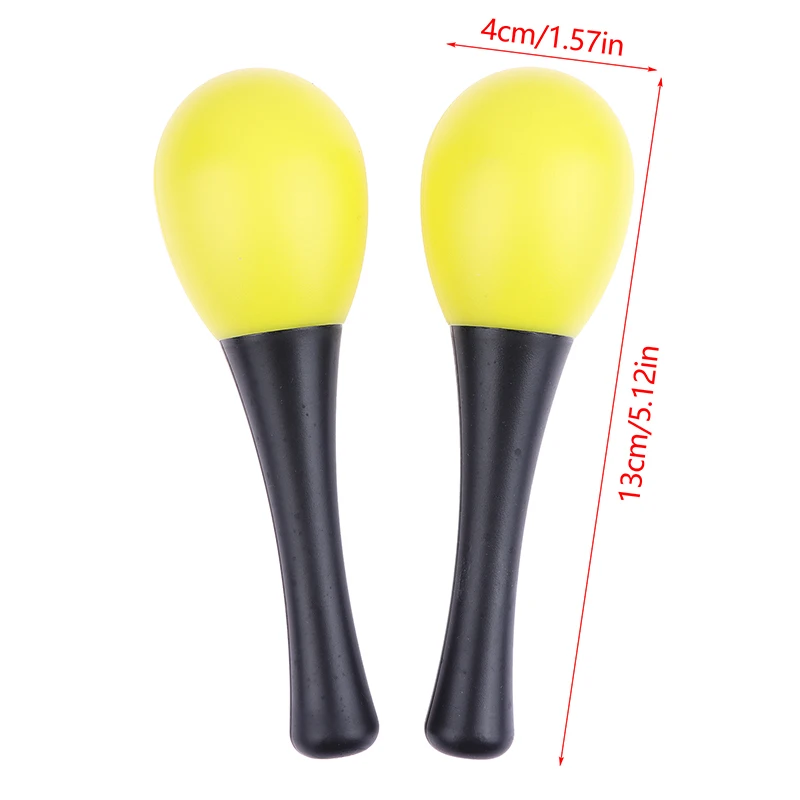 Immagine 7: Set di 2 Maracas in Plastica, Strumenti Musicali a Percussione per Eventi Scolastici, Giocattolo Educativo