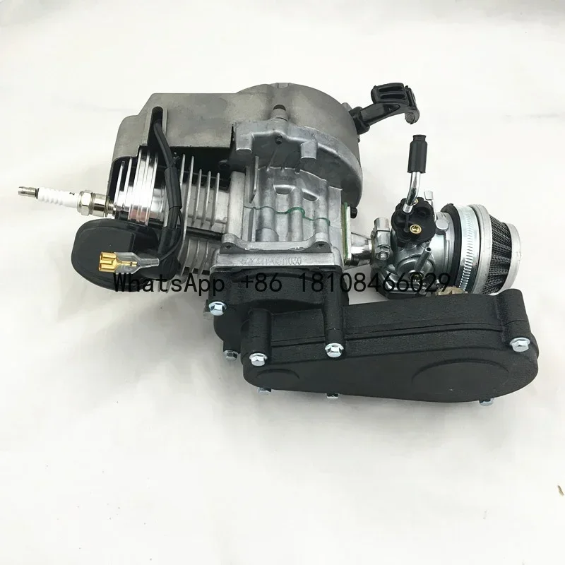 

2 stroke motorcycle engine assembly for Pocket bike mini moto 43cc 47cc 49cc with transmission gear box