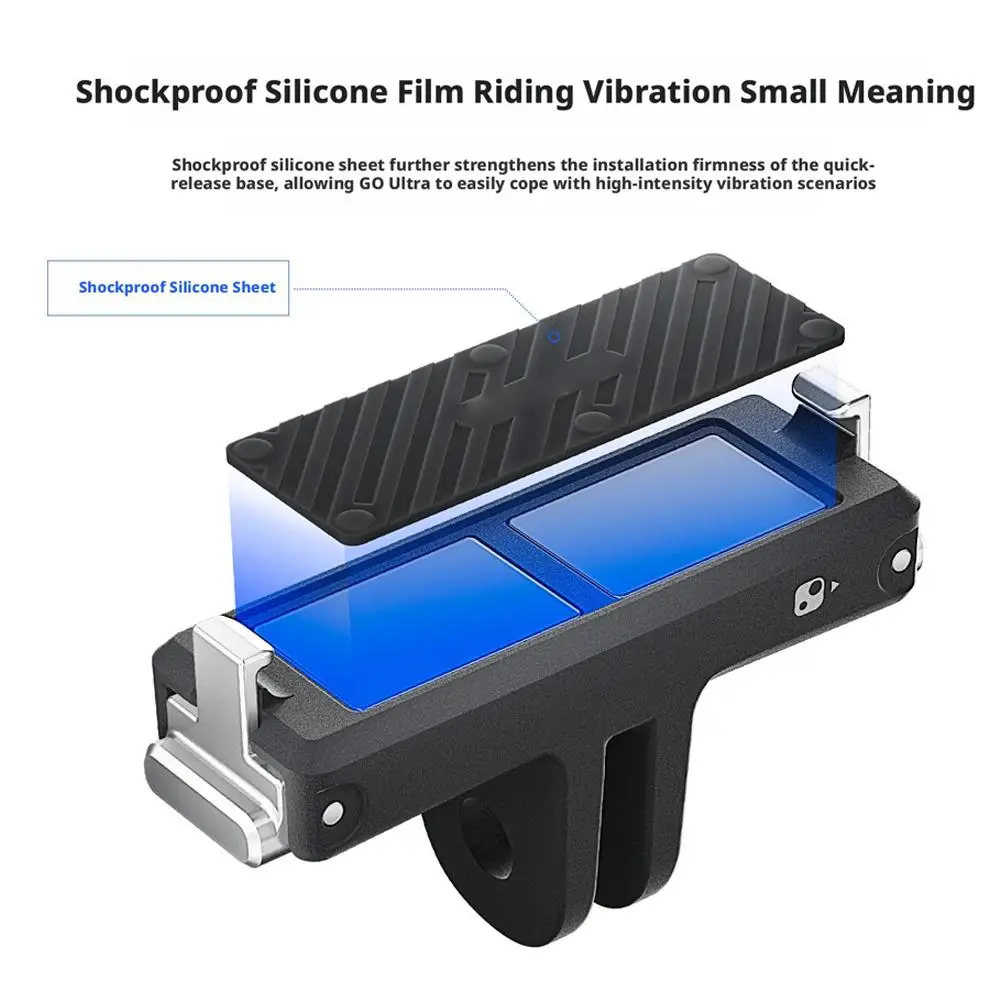 Insta360 Go 용 마그네틱 어댑터 마운트 울트라 릴리스 마운트 베이스 충격 흡수 마운트 어댑터 홀더 카메라 액세서리