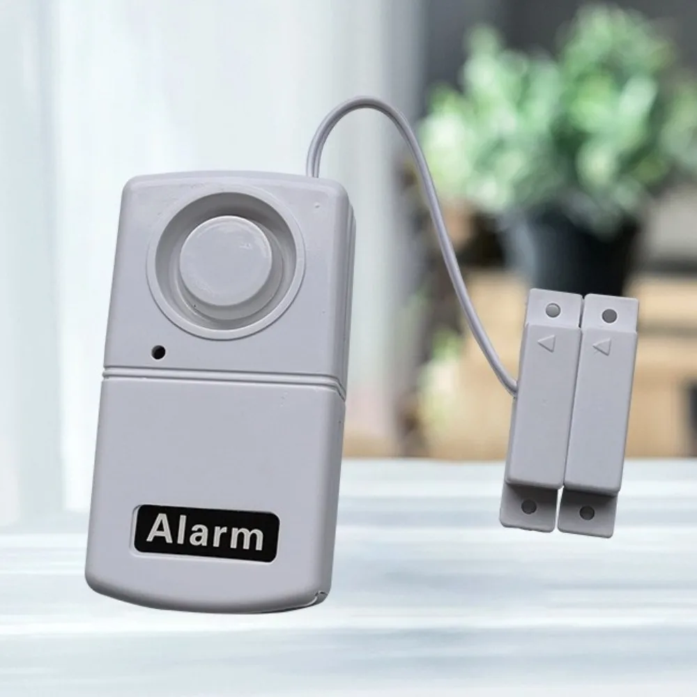 

Magnetic Sensor Burglar Alarm Battery Powered High Decibel Detector Window Sensor Plastic Smart High Decibel Alarm Windows