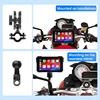 Srnubi 5-Zoll-Motorrad-CarPlay-Bildschirmnavigation GPS Wireless Android Auto Airplay Autoradio für Motorradhelm Bluetooth 6