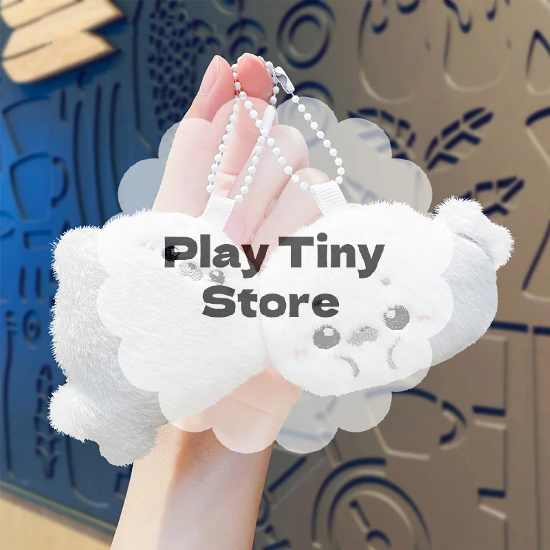 سلسلة مفاتيح كرتونية لدمية الطفل، قلادة لعبة قطيفة مريحة، ملحق حقيبة مثالي 1/2 قطعة