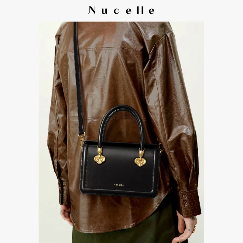 NUCLEEL Women\'s messenger bag 2022 new autumn and winter vintage handbag small design shoulder bag