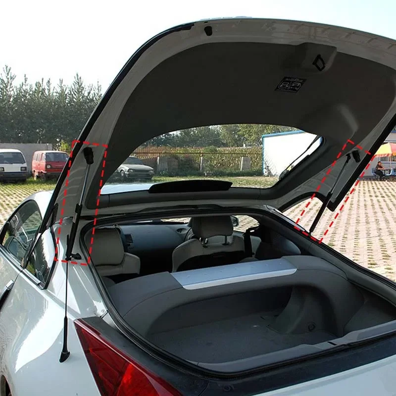 

For Nissan 350Z 2003-2008 carbon steel black car front hood hydraulic rod slow down rod support rod car decoration accessories