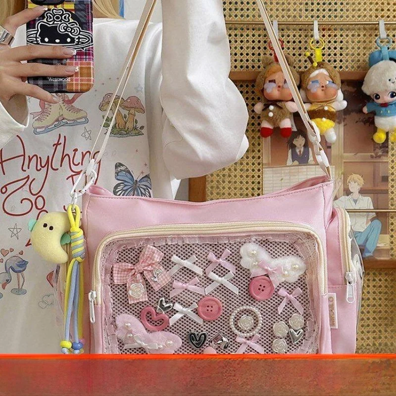 New Large Capacity Crossbody Bag Second Generation Single Shoulder Bag Versatile Grain Barbecue Board Pain Bag Child Bag