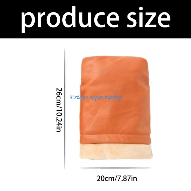 090B قفازات سميكة مبطنة بالقطيفة لعربات الأطفال مزودة بأزرار لسهولة الاستخدام #6