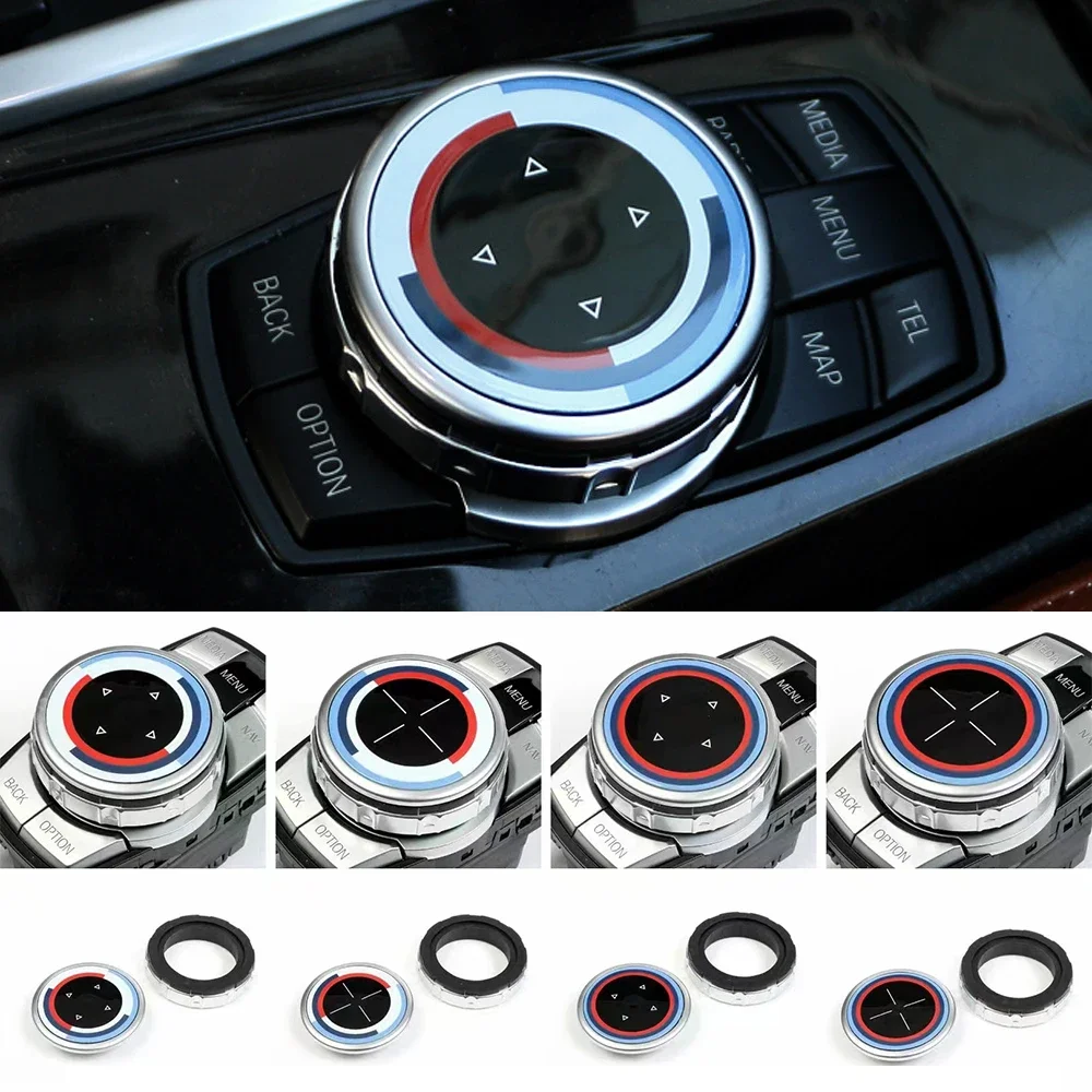 New Car Multimedia Button Cover Trim Knob Sticker For Bmw F10 F11 F12 F13 F15 F16 F25 F01 F02 F06 F07 F85 F86 5 6 7 X3 Series