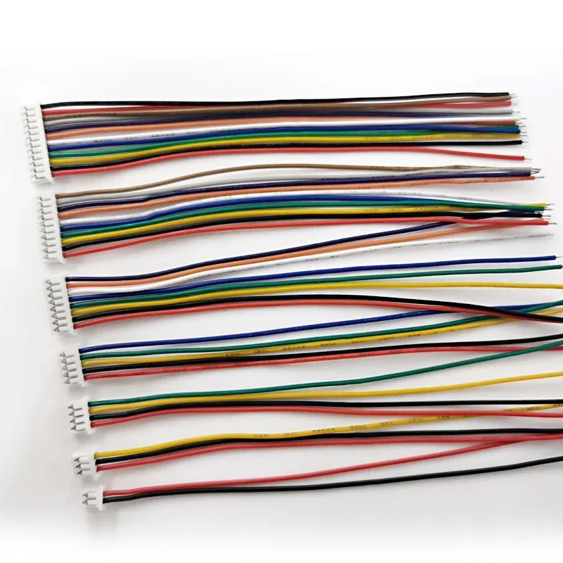 

MICRO JST 1.25mm Pitch Female Connector Wire 30cm 28AWG 2/3/4/5/6/7/8/9/10/11/12 Pin with Straight Pin Socket