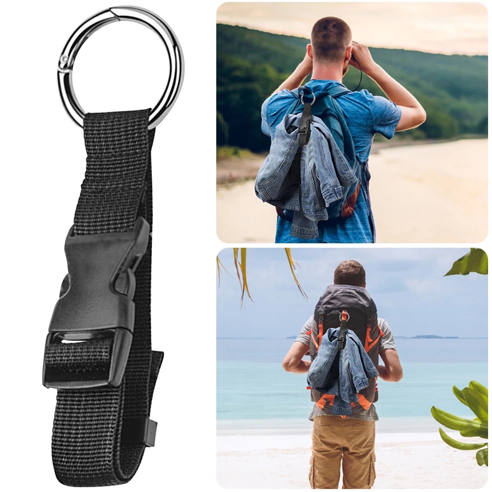 1-10PCS Travel Luggage Fixed Strap With Release Buckle Anti-Theft Backpack Jackets Gripper Backpack External Strap Travel Supply