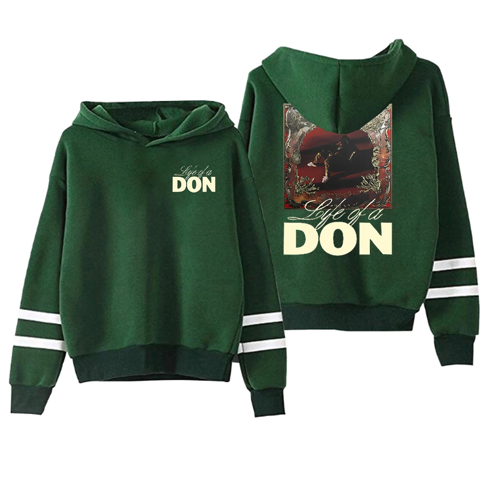 Sudadera con capucha de Don Toliver Life of a Don Merch para hombre y mujer, ropa de calle con mangas paralelas, sin bolsillos, ropa de moda