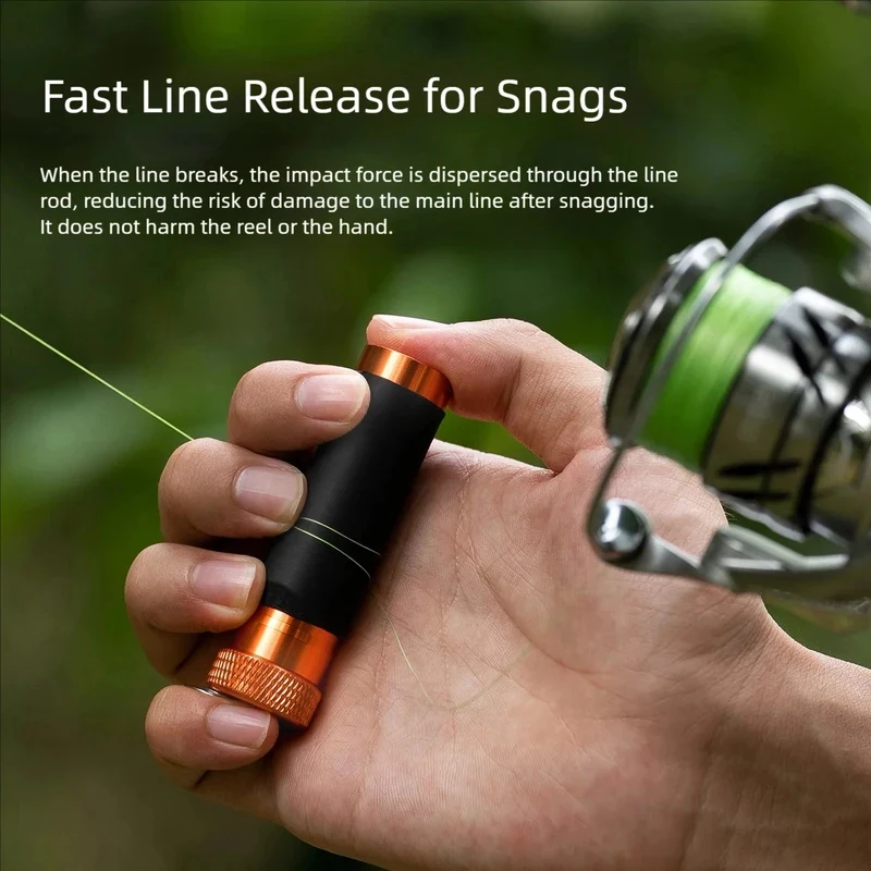 Aluminum Alloy Fishing Line Puller, Anti-slip Rubber Grip for Hook Tying and Line Protection