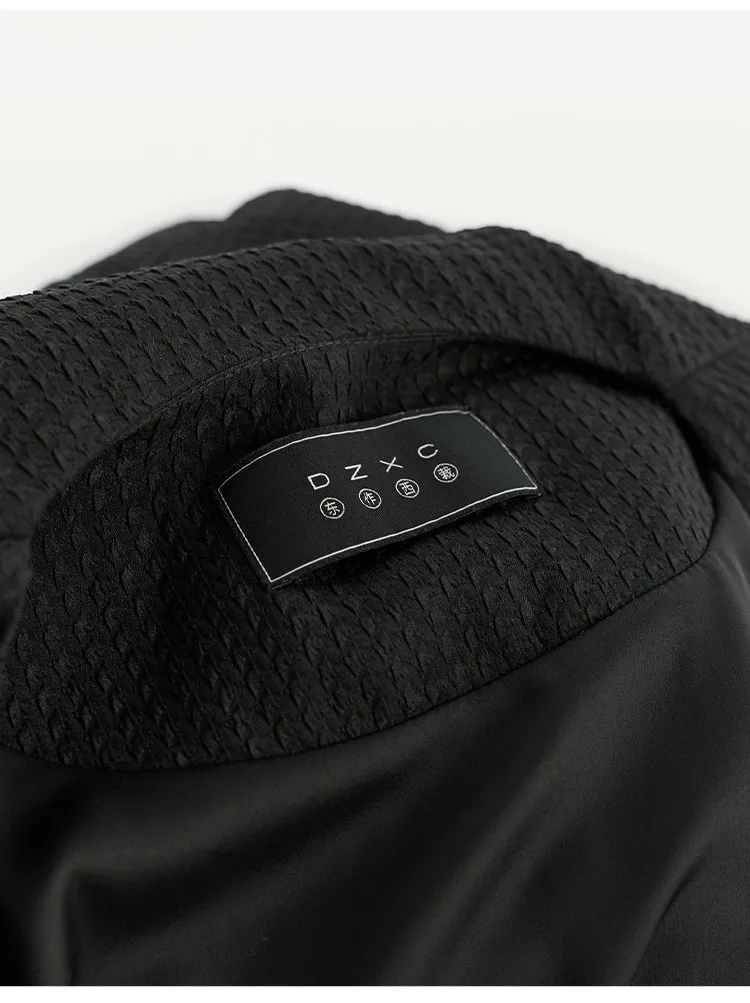 Women's New Chinese Style Goose Down Jacket with Button Detail, 2026 New Model, Made of Real Silk Guanle Crepe Fabric