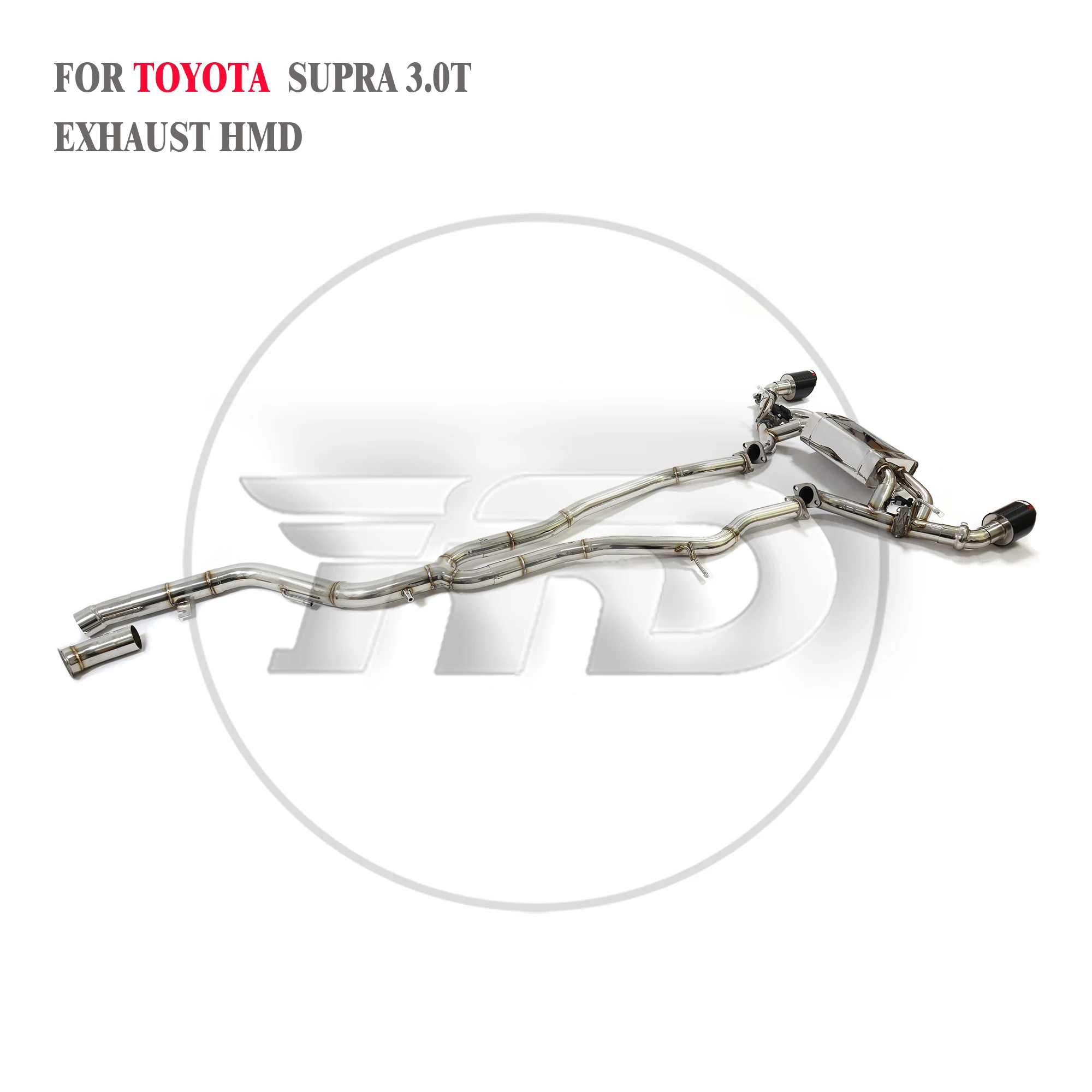 

HMD Stainless Steel Exhaust System Performance Catback is Suitable for Toyota Supra A90 Car Valve Muffler