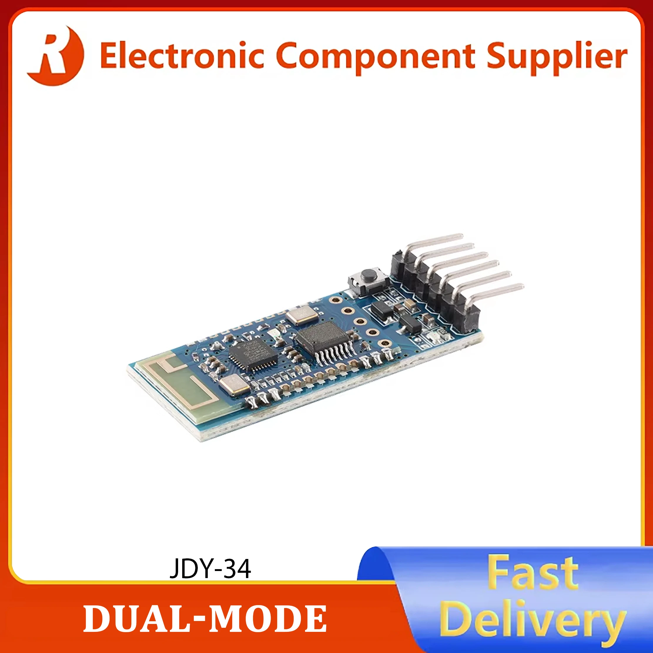 JDY-34 dual-mode Bluetooth module SPP leader/follower integrated BLE high-speed Bluetooth printer Bluetooth with baseplate