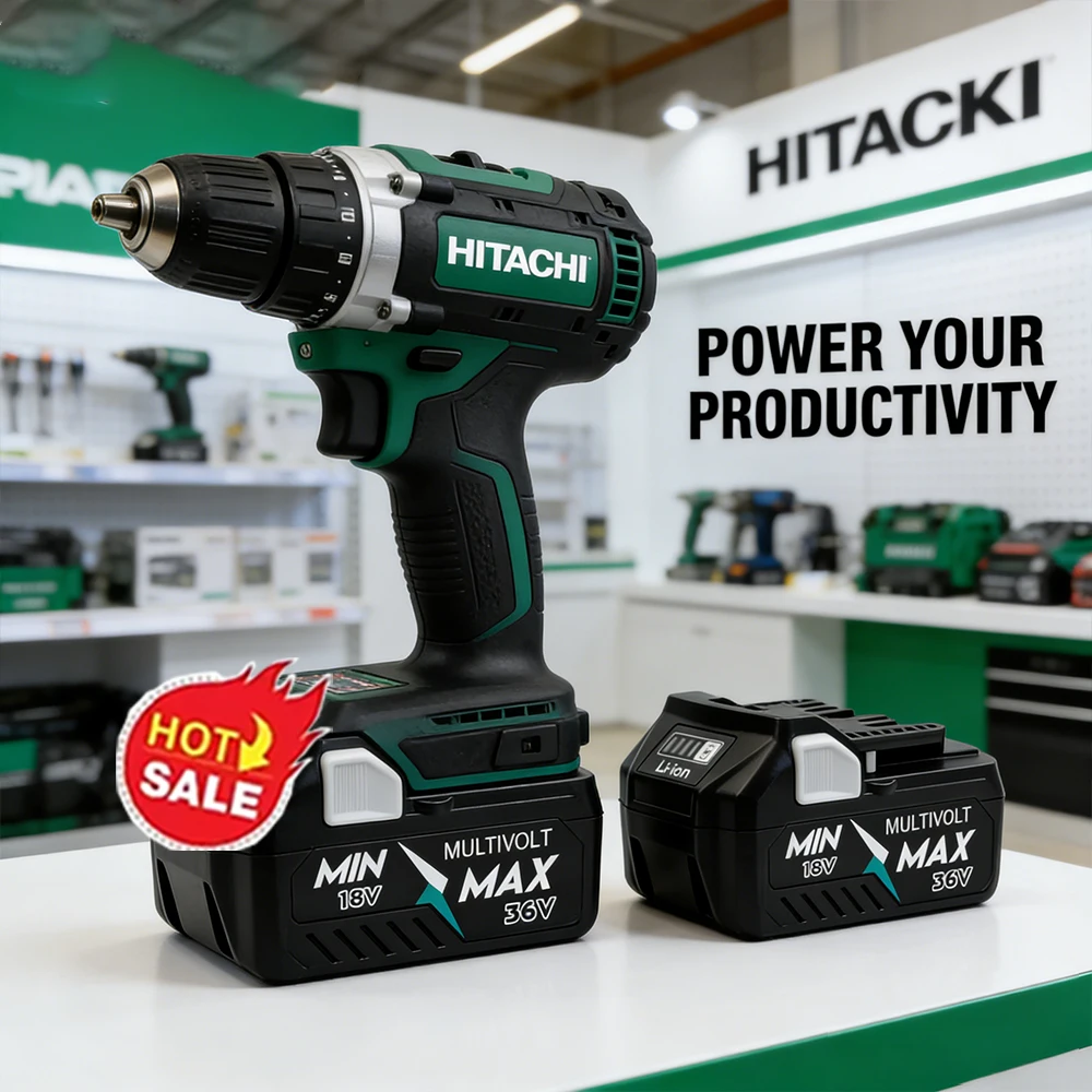Tired of Short Battery Life? Hitachi HiKOKI 36V 6.8Ah High Capacity Li-ion for Woodworking, Gardening & Home Repairs.