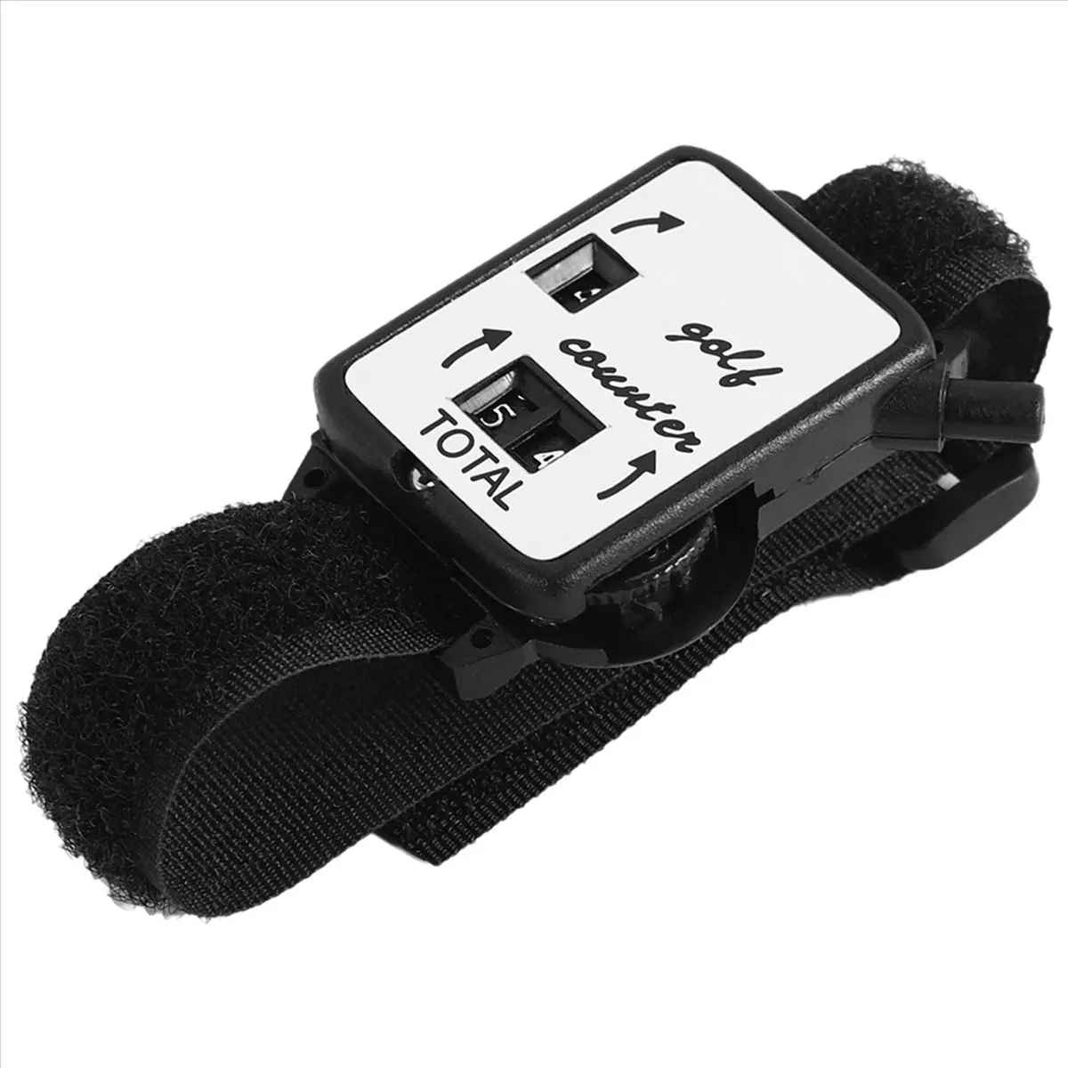 A49T Golf Club Stroke Score Keeper Count Putt Shot Counter Watch w/ Wristband Band Black