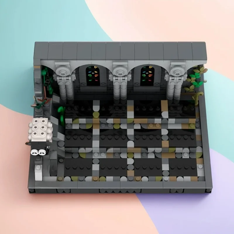 

754PCS MOC Medieval Castle D Minifigures Stand Model Collectible Display DIY Creative Building Blocks Gift Decoration Building