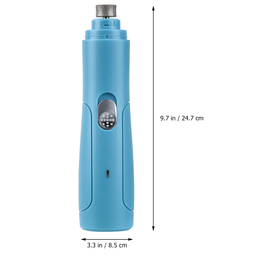 1 Zestaw Wielofunkcyjnego Elektrycznego Pilnika do Pazurów Zwierząt Domowych Dwa w Jednym z Wymiennymi Głowicami Cichy Obcinacz do Pazurów dla Psów Trymer dla Zwierząt Bezpieczna Pielęgnacja