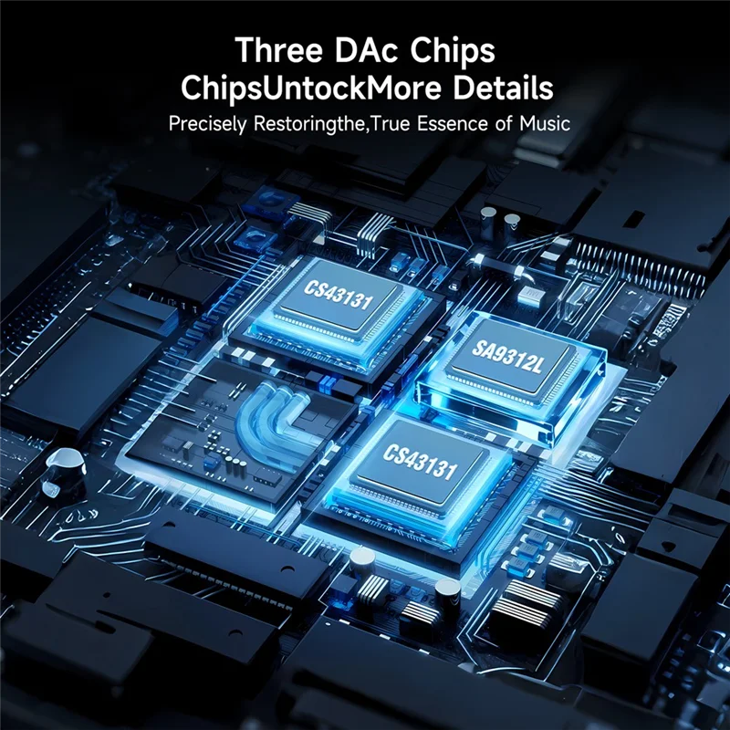 

【NEW】HIFI Decoding Headphone Amplifier 3.5 Jack Audio Amplifier CS43131 Decoding Chip
