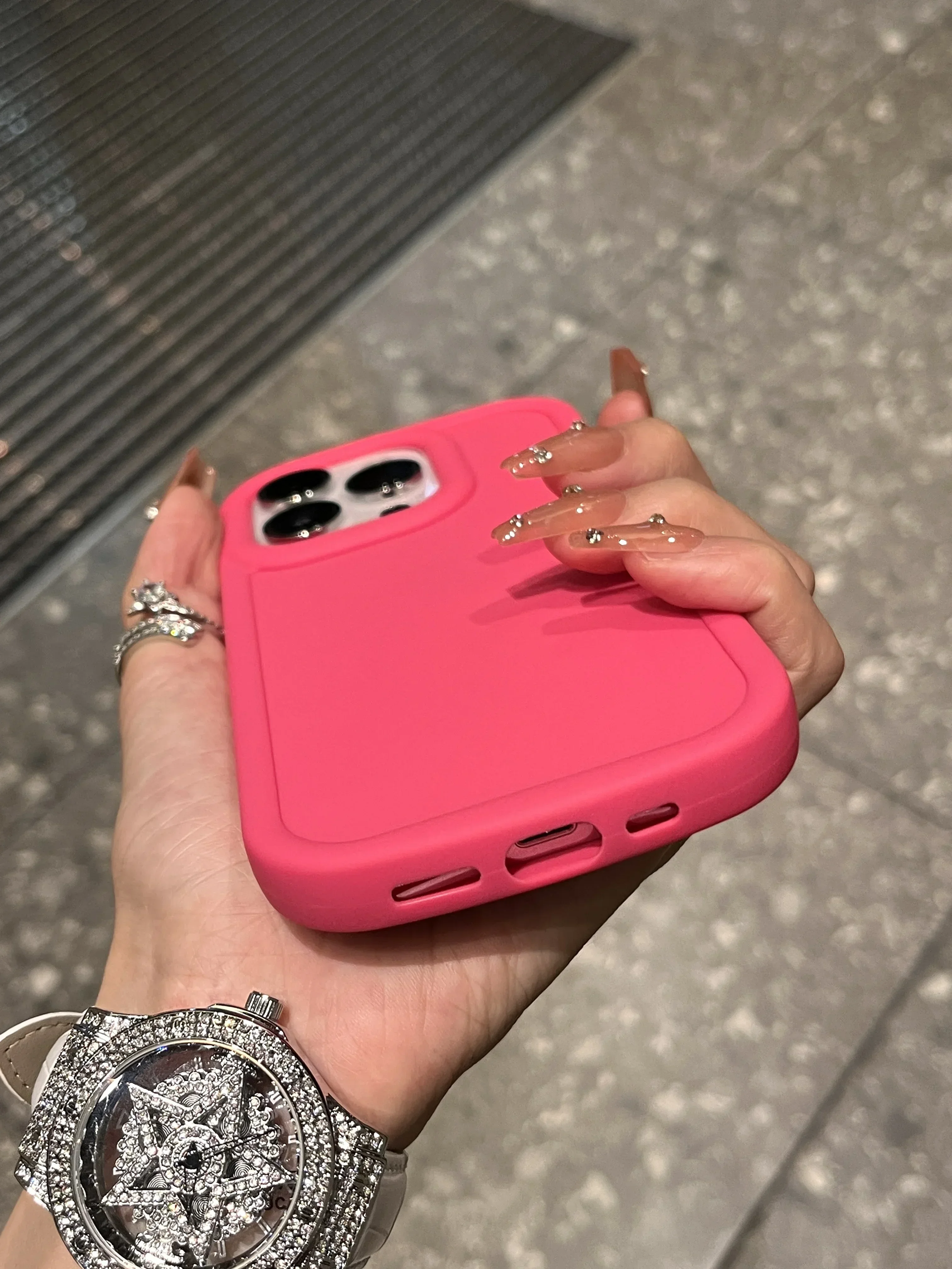 Niedliche Airbag Schutz Silikon Süßigkeiten Handy hülle für iPhone 15 14 12 Pro Max 11 13 Pro x xs xr Rückseite