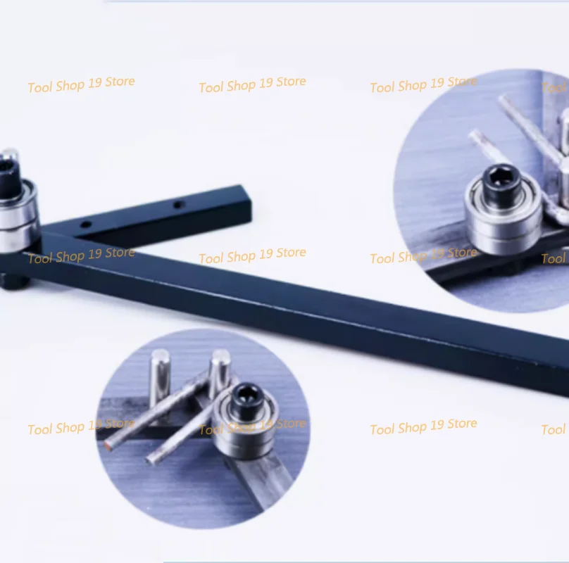 Imagem -04 - Máquina de Dobra Manual Benders de Barra de Aço Cesta Trançada Gancho de Âncora Aço de Ferro Barra de Cobre Suporte Leve Ferramentas de Dobra Manual Diy