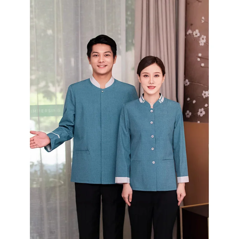 

Рабочая одежда для уборки общественного назначения, женская осенне-зимняя одежда с длинными рукавами, уборка рабочей комнаты в отеле, Uni