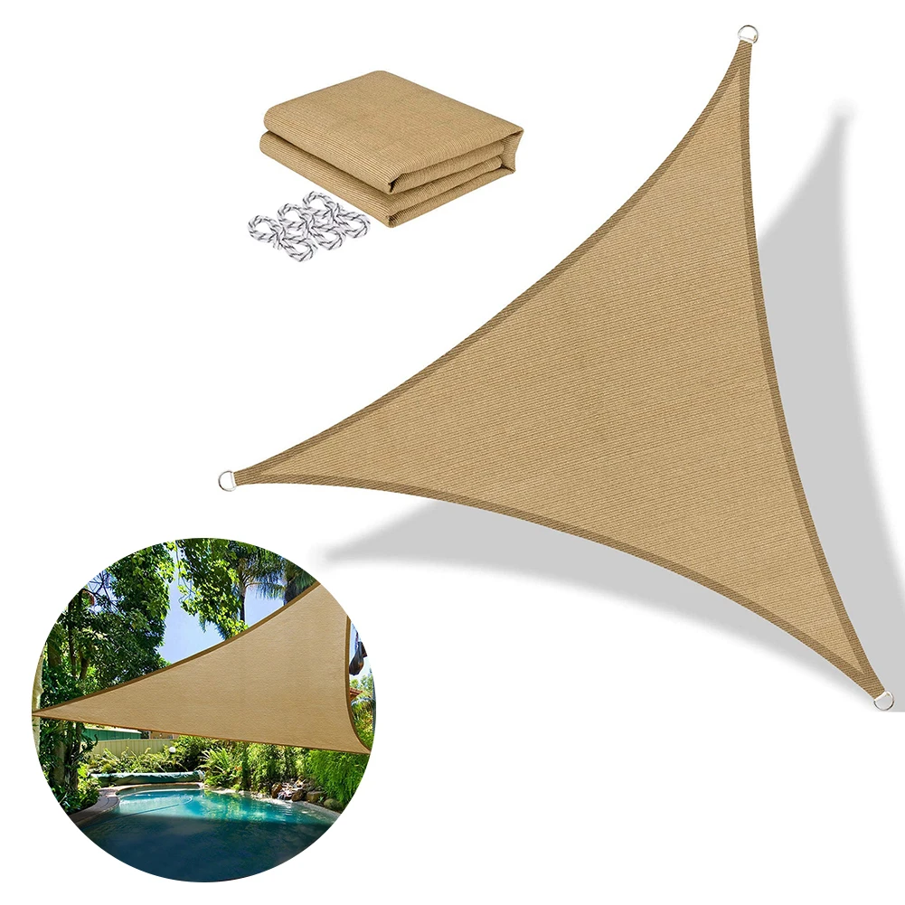 Triangular Garden Patio Shade, Piscina Canopy para acampamento ao ar livre, Tenda do piquenique