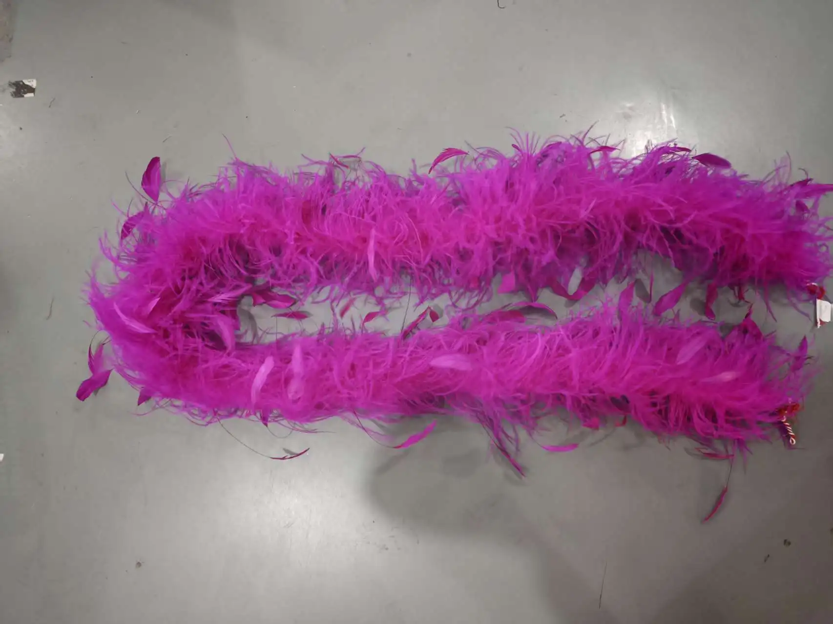 6-layer encrypted ostrich feather with torn black tail strip DIY Latin dance skirt decoration vest skirt hem edge matching