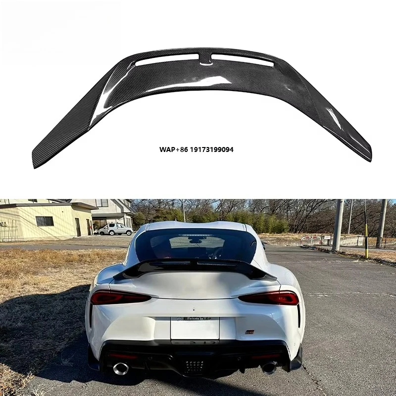 

High Quality Carbon Fiber Rear Spoiler for Supra GR A90 A91 MK5 2019-2022 Rear Trunk Wing Body Kit Car Auto Parts