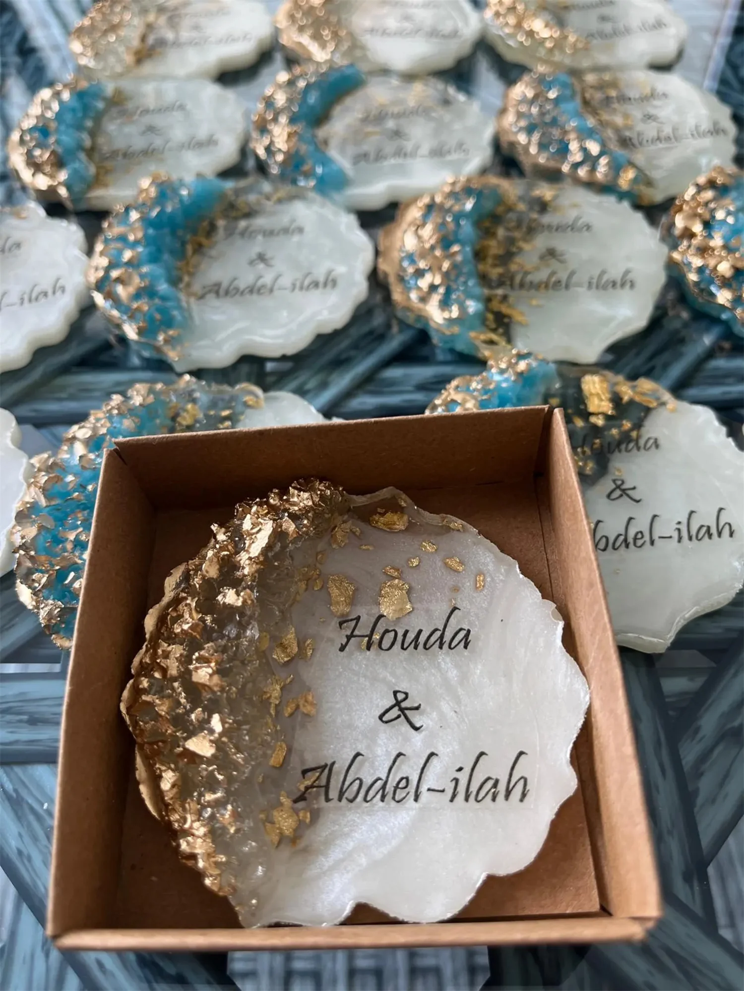 Baptism favors for boy, girl, Christening favors, First communion, Confirmation gift, Dedication, Holy Eucharist favors, Resin F view 4