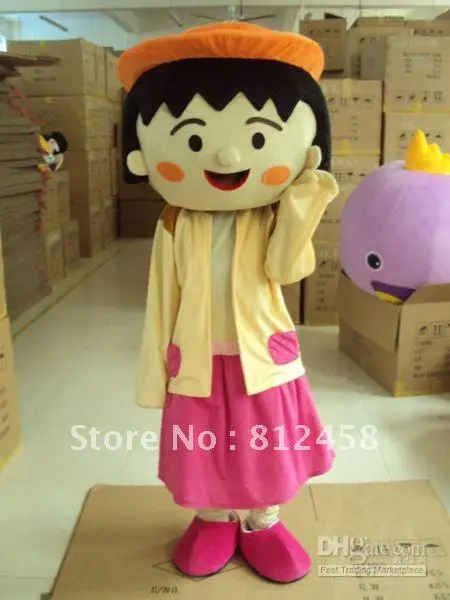 New Adult Hot Sale Foam Cute Girl Fancy Cartoon Mascot Costume Plush Christmas Fancy Dress Halloween Mascot Costume