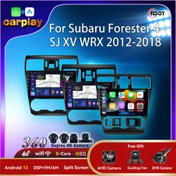 Carplay Android Auto wireless For Subaru Forester 4 SJ XV WRX 2012-2018 Autoradio wifi Car Radio Multimedia Player Automotive