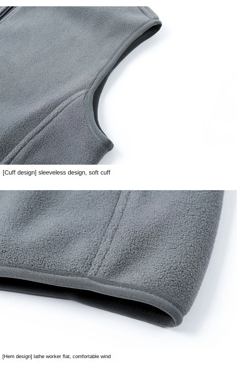 Herbst mode plus Größe männlich warme Weste Fleece Weste Herren Lamm Kaschmir warm ärmellosen Mantel Männer Marke Kleidung Winter weste – Detail 18