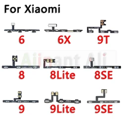 AiinAnt Button Mute key Switch On Off Volume Power Flex Cable For Xiaomi Mi 6 6X 8 8SE 9 9T 9SE SE Lite Pro Plus