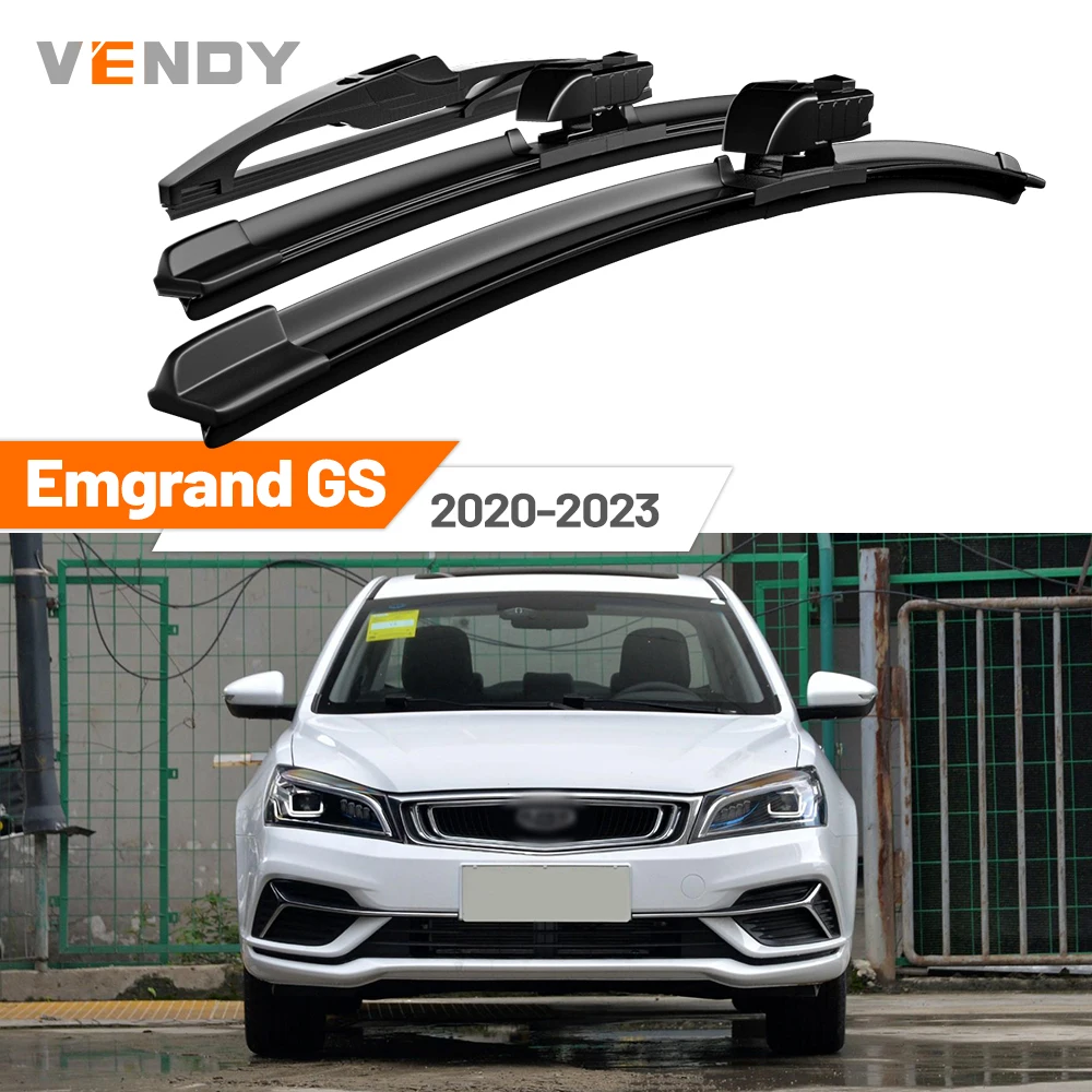 

For Geely Emgrand GS 2020-2023 2021 2022 Front & Rear Windshield Wiper Blades Windscreen Wipers Set Accessories