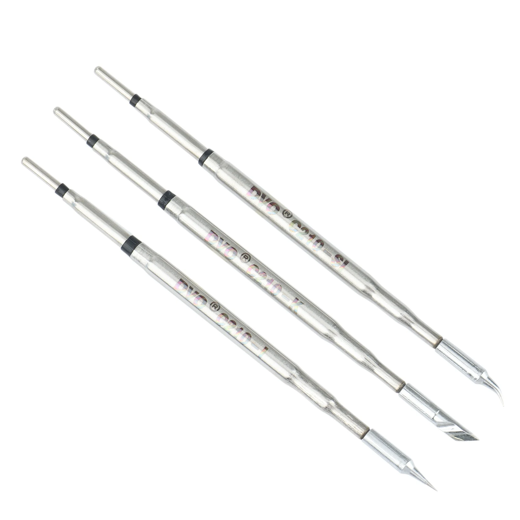 DVO 3 szt. Końcówek lutowniczych do lutownicy JBC C210, głowica lutownicza do końcówek JBC T210, uchwyt JBC CD-2SD/2SHE, stacja lutownicza jazmin