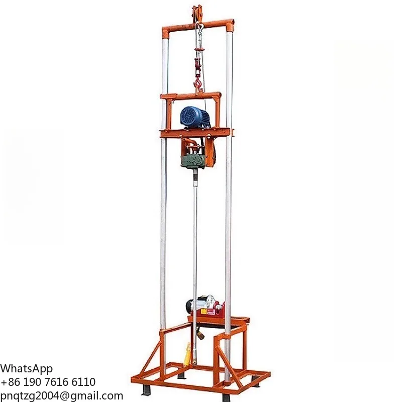 Pile foundation acoustic detection pipeline dredging Water well drilling rig Small Drill bit Concrete filling Blockage cleaning