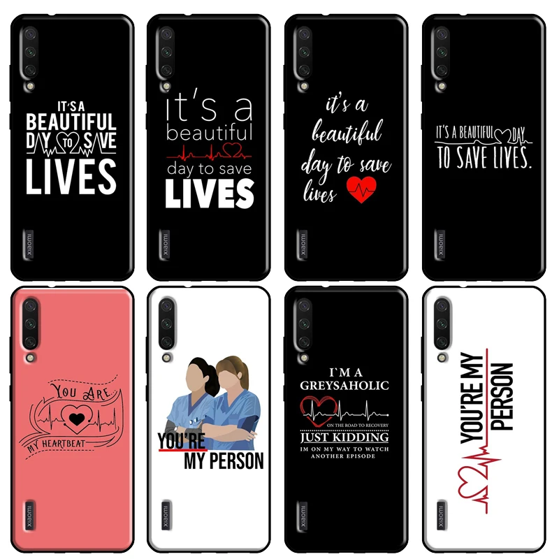 Greys Anatomy TV Quotes Case For POCO X3 M3 F2 Pro Case For Xiaomi Mi 11 A1 A2 A3 Mi Note 10 Lite Mi 10T 9T Pro Coque