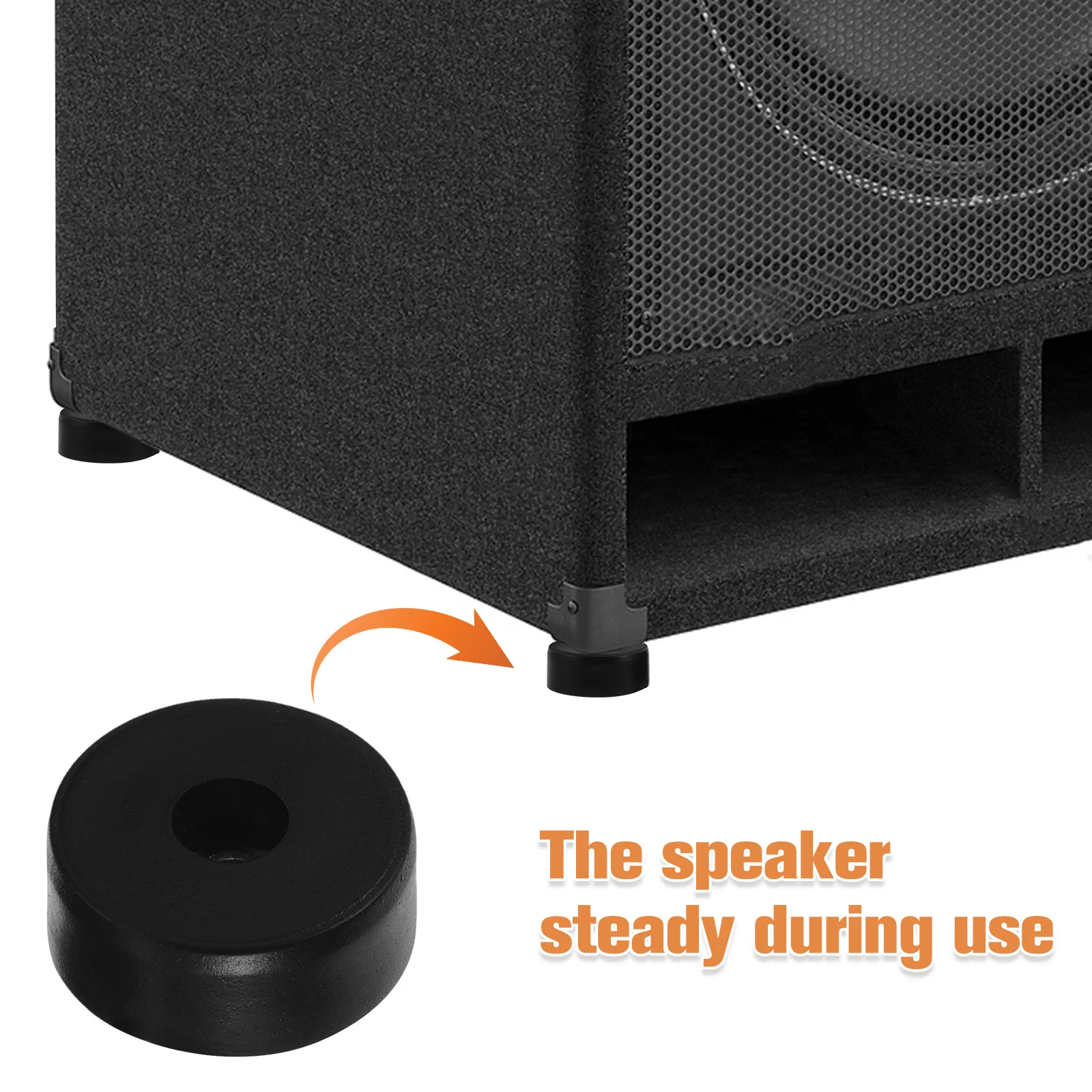6 قطعة منصات عزل قواعد مطاطية المتكلم مضخم الصوت مكبر للصوت الاهتزاز الملطف تحسين الصوت ضاغط الهواء منصات القدم #5