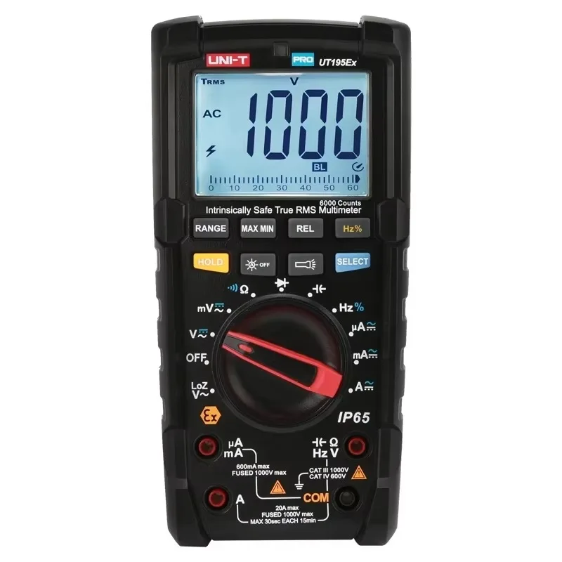 

UT195Ex Handheld Industrial Explosion-Proof Digital Multimeter/IP65/True RMS/False Alarm Protection