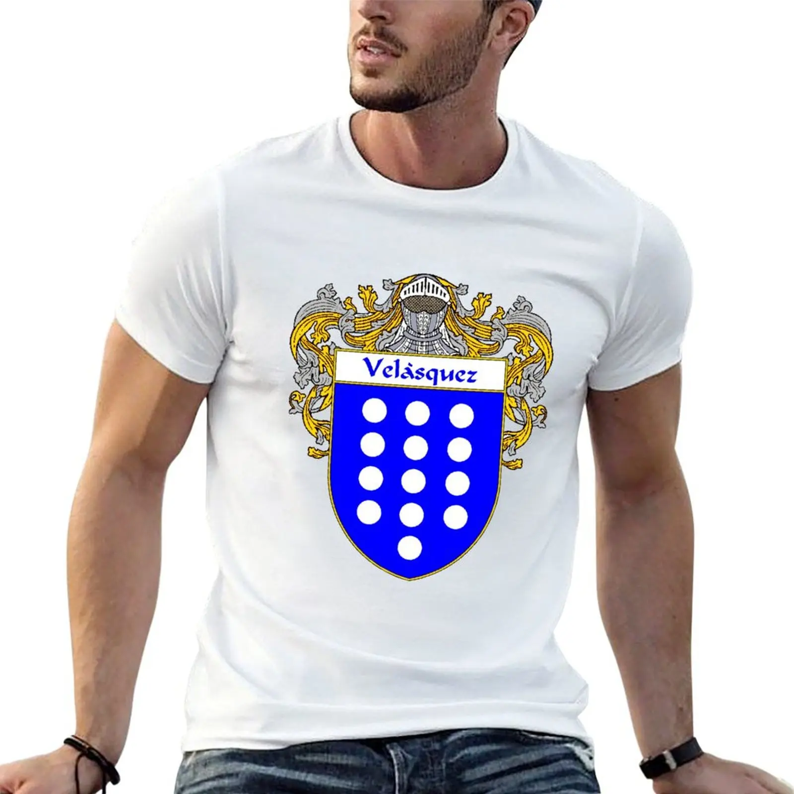 

Velasquez Coat of Arms/Family Crest T-Shirt graphic t shirts for man t shirt for man t shirts for man pack cotton T-shirt