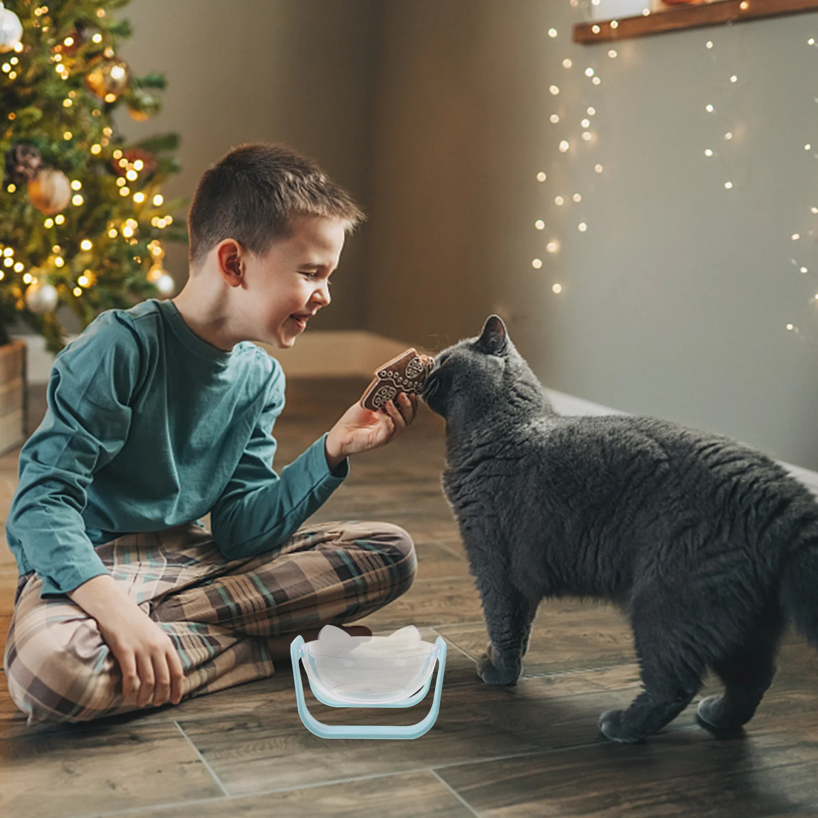 

Anti Vomiting Cat Bowl Elevated Transparent Feeder Adjustable Height Detachable Easy Food Bowls For Indoor Cats