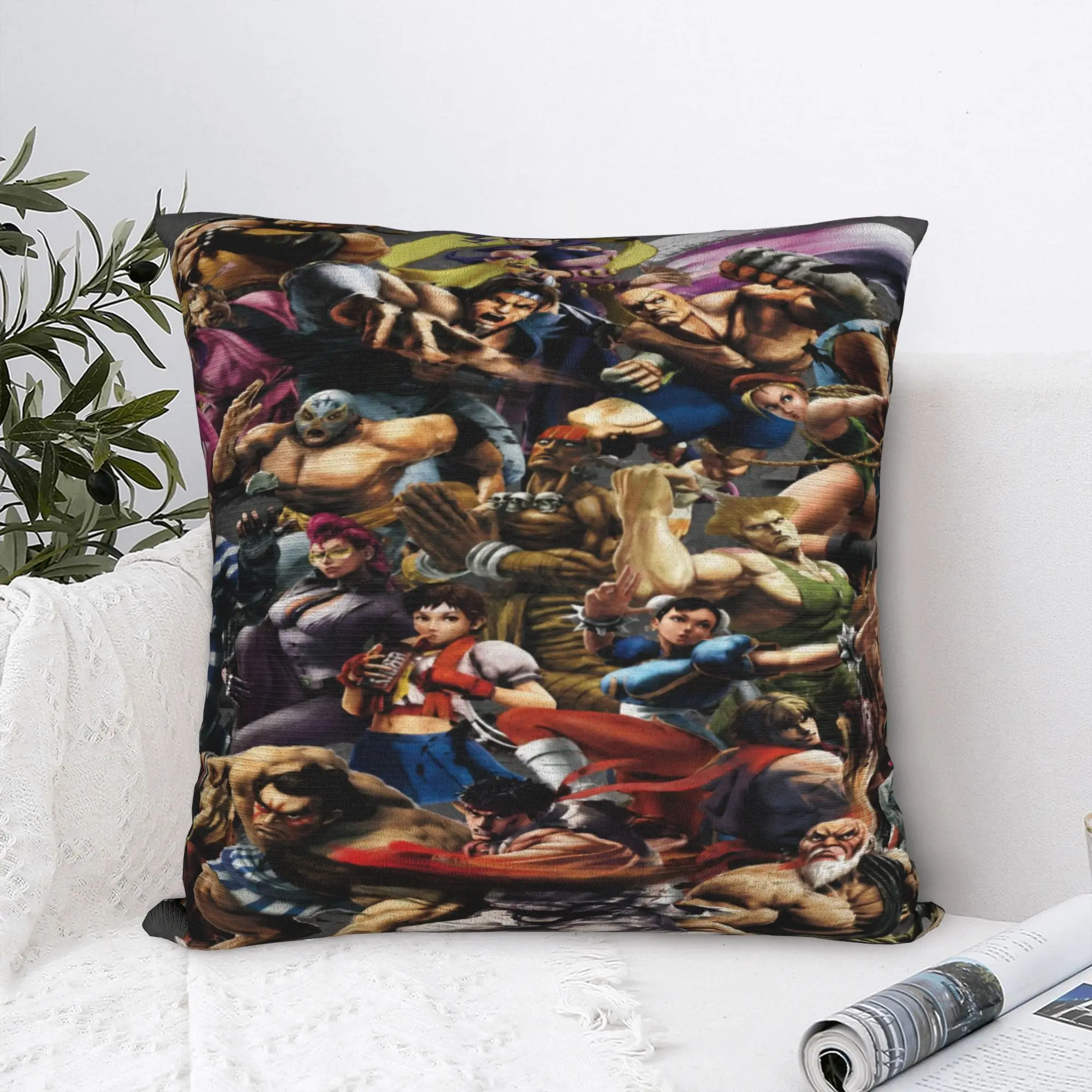 New Style Seat  Streets Fighters Decorations Pillowcases Stuff  Pillow Cover Zippered Multi Size