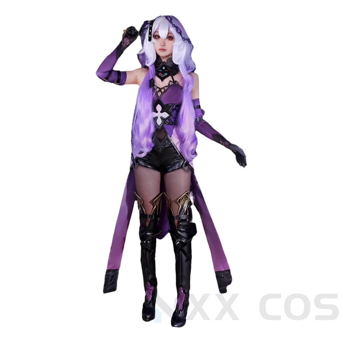 Honkai-Star Rail Black FzCosplay Costume, Py Play Comic Con fur s, Hmatte Wigs, Animation Prop, Game Party, Christmas