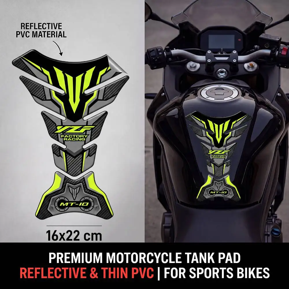 

FOR YAMAHA Motorcycle PVC Tank Pad Tank Cap Protector Racing Sticker Universal