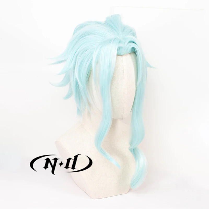 ND Il Dottore Cosplay Perücken Genshin Impact The Doctor Cosplay Haarteil Haarperücke Hitzebeständig für Comic Con Coser Kostümparty