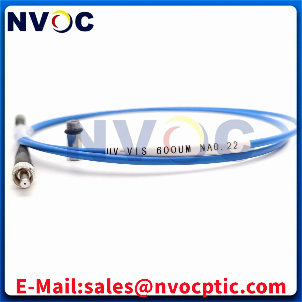 UV-VIS SMA905-SMA 400um 600um Silica Metal hexagon and round Ferrule MM SX  Quartz 3.0mm Armored Fiber Optic Patch Cord Cable