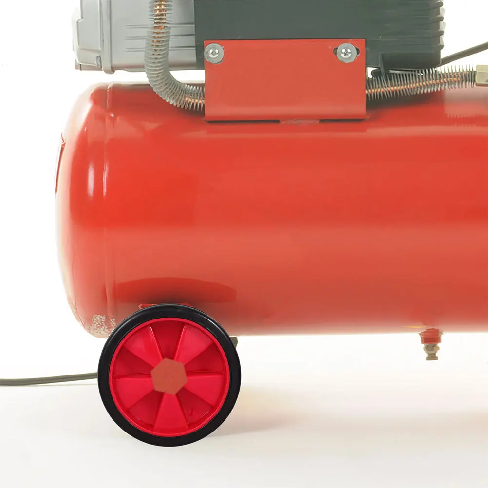 2pcs Air Compressor Wheels Replacement Rubber Plastic Caster For Pneumatic Pump Enhanced Load Capacity Smooth Mobility Durable